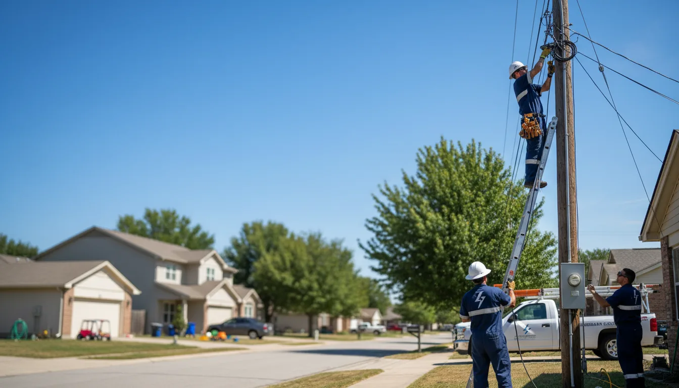 Residential electrician providing installation services in Glendale, RI